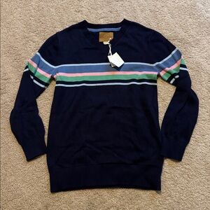 Hope & Henry Boys Navy organic Sweater M